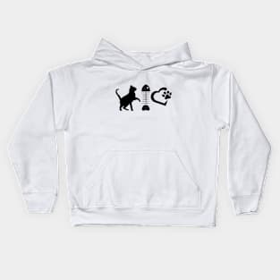 Cat Life Feed Me Food is Love Kids Hoodie